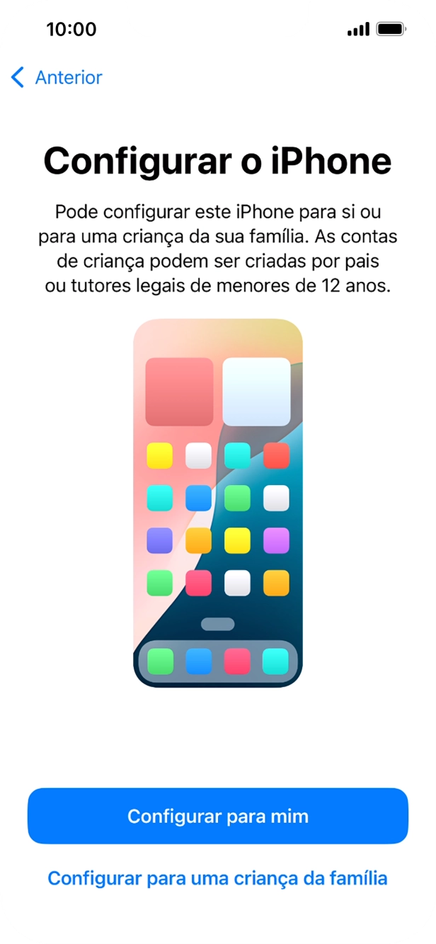 Prima Configurar para mim.