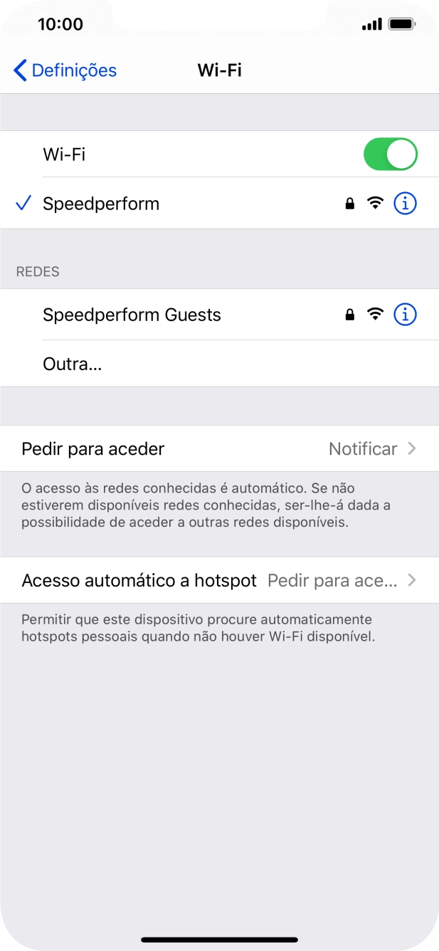 Para voltar ao ecrã inicial, deslize o dedo de baixo para cima a partir da base do ecrã.