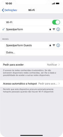 Para voltar ao ecrã inicial, deslize o dedo de baixo para cima a partir da base do ecrã.
