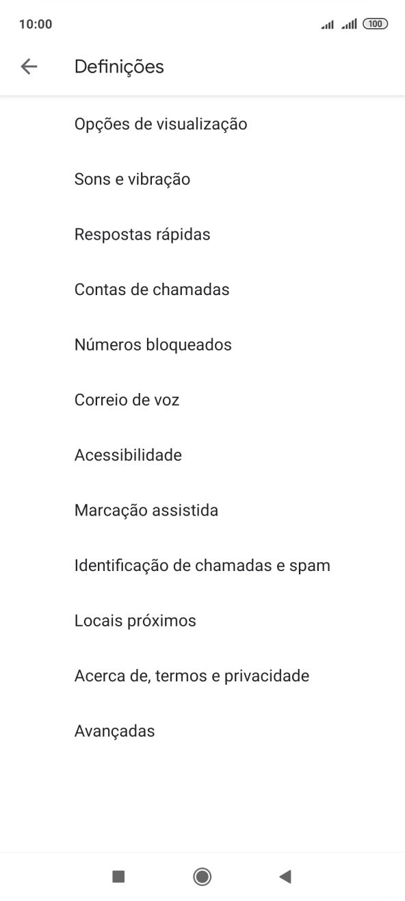 Prima Contas de chamadas.