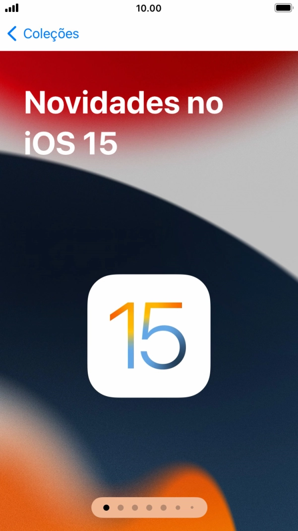 Prima a tecla de início para terminar e voltar ao ecrã inicial.