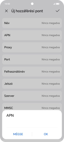 Amennyiben előfizetésed van, írd be azt, hogy mms.vodafone.net, és válaszd az OK lehetőséget.