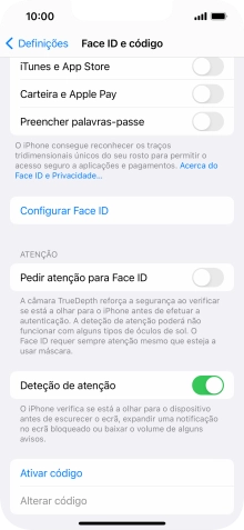 Prima Configurar Face ID.