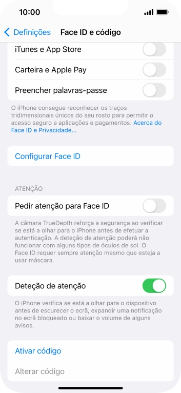 Prima Configurar Face ID.