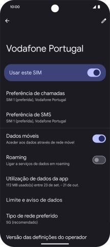 Para voltar ao ecrã inicial, deslize o dedo de baixo para cima a partir da base do ecrã.