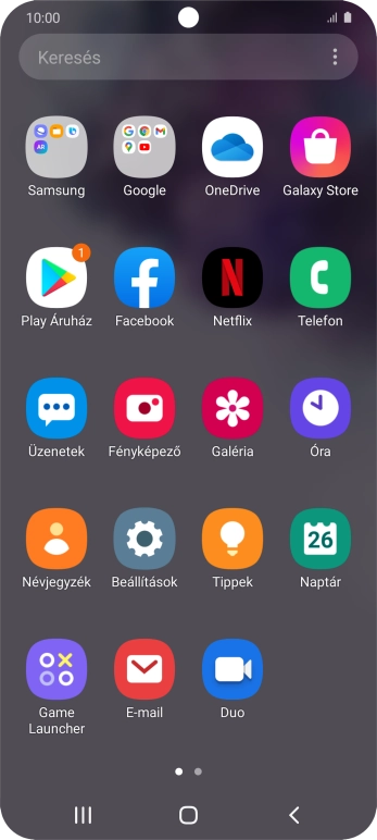 Válaszd a Play Áruház lehetőséget.