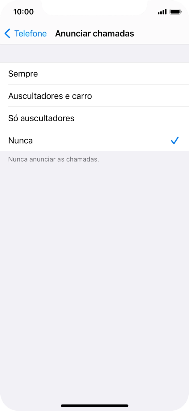 Prima Sempre para ativar a função sempre que o perfil silencioso está desativado.