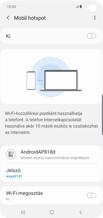 Kattints a menü ikonra.