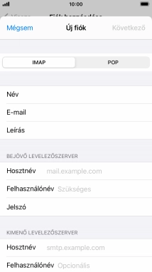 Válaszd a POP lehetőséget.