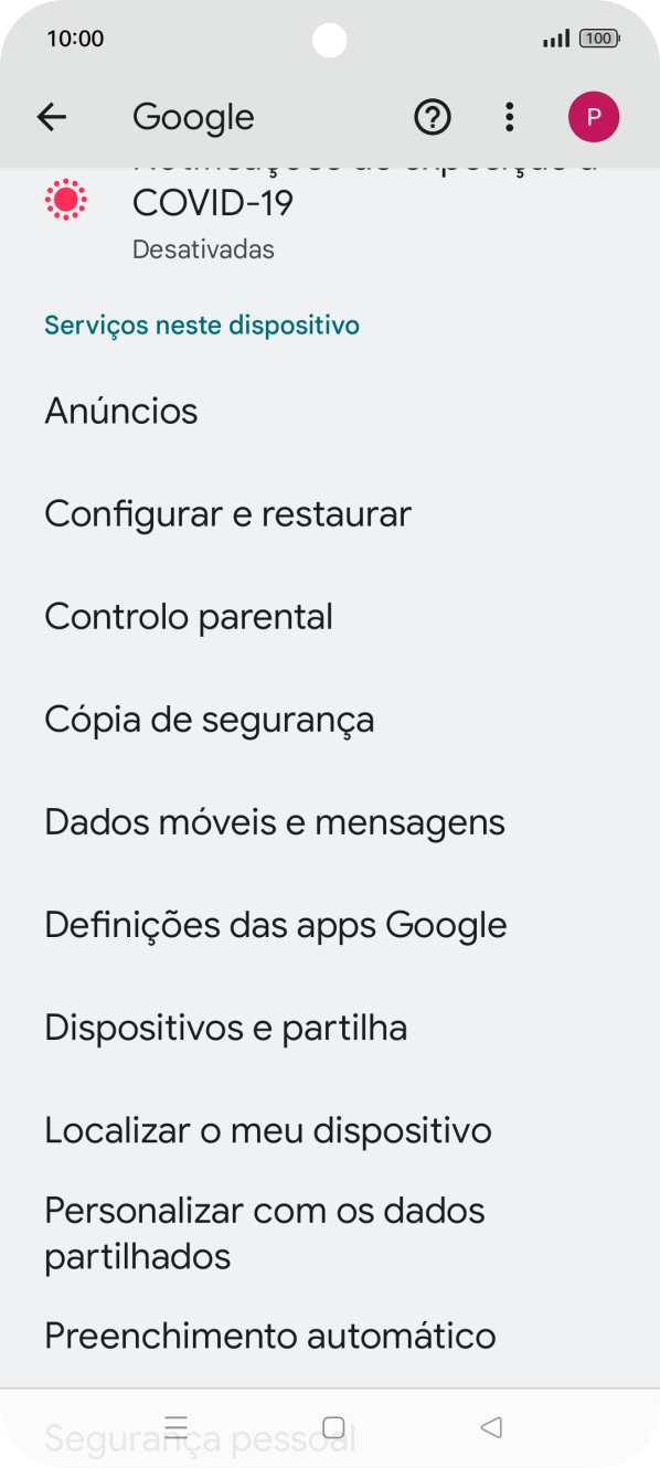 Prima Localizar o meu dispositivo.