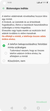 Válaszd ki a kívánt beállítást.