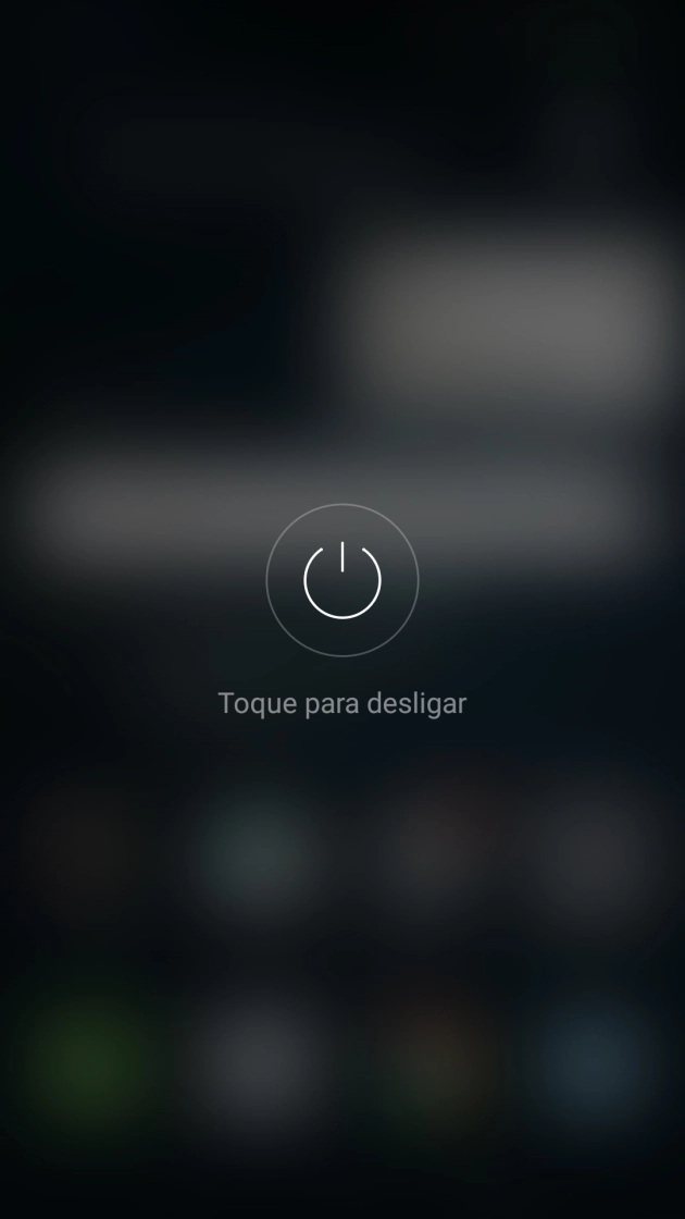 Prima Toque para desligar.
