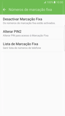 Prima Desactivar Marcação Fixa para desativar a marcação permitida.