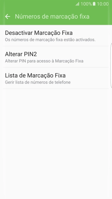 Prima Desactivar Marcação Fixa para desativar a marcação permitida.