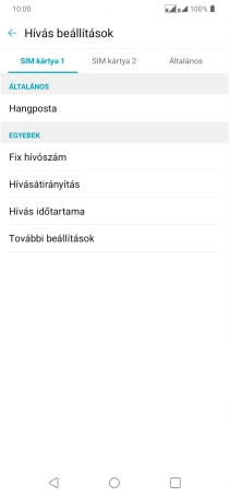Kattints a kívánt SIM-kártyára.