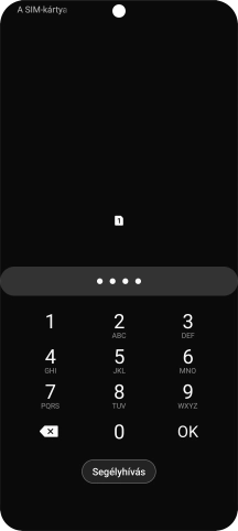 Amennyiben a telefon kéri, írd be a PIN-kódodat, és válaszd az OK lehetőséget.