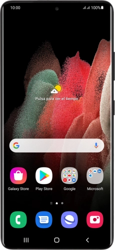 Imagen 1: Vista frontal del Samsung Galaxy S21 Ultra 5G - Black