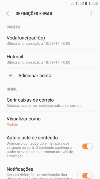 Prima a conta pretendida.