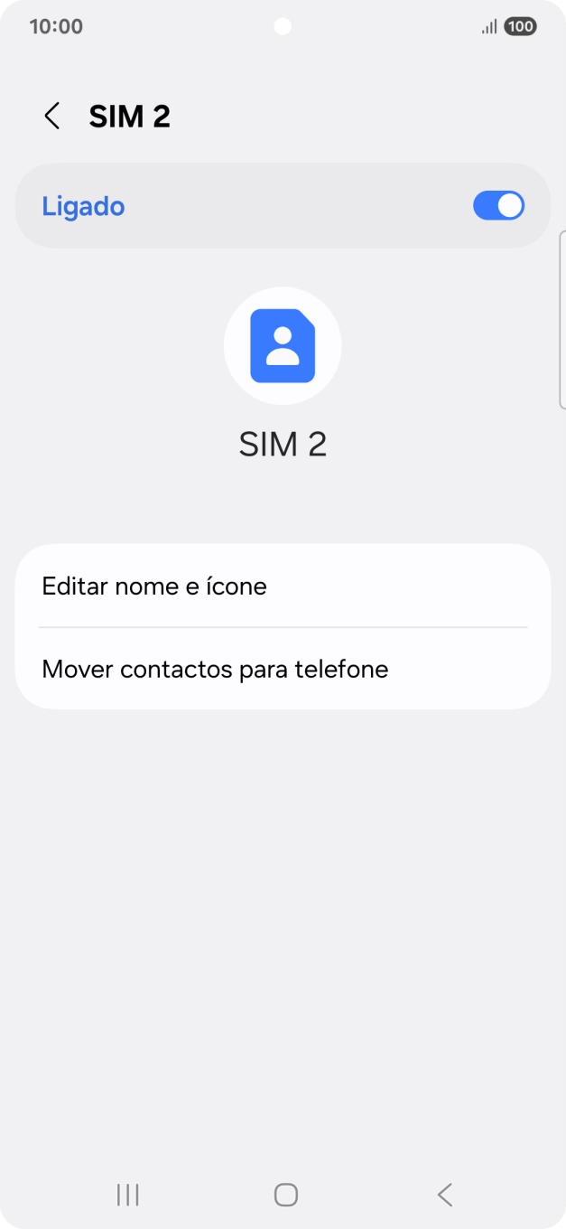 Prima o indicador para ativar ou desativar a utilização do plano.