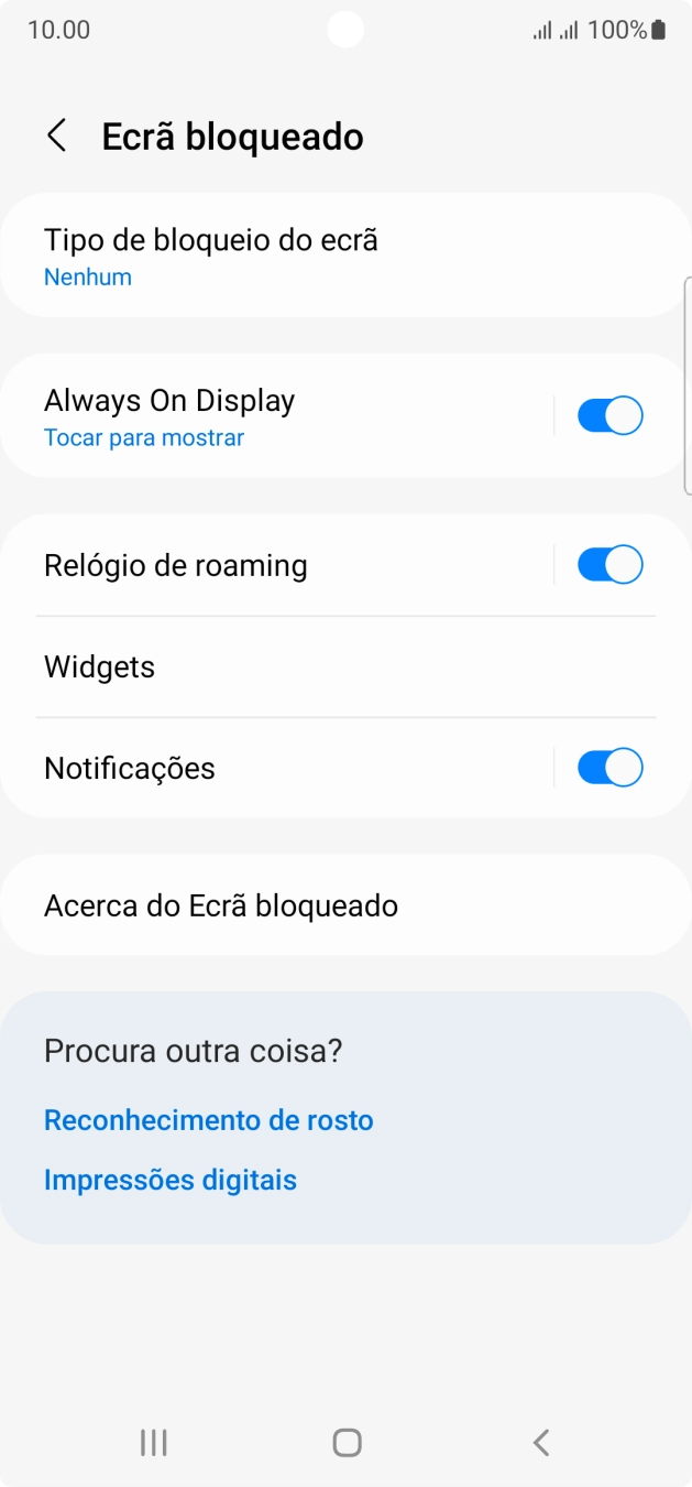 Prima a tecla de início para terminar e voltar ao ecrã inicial.