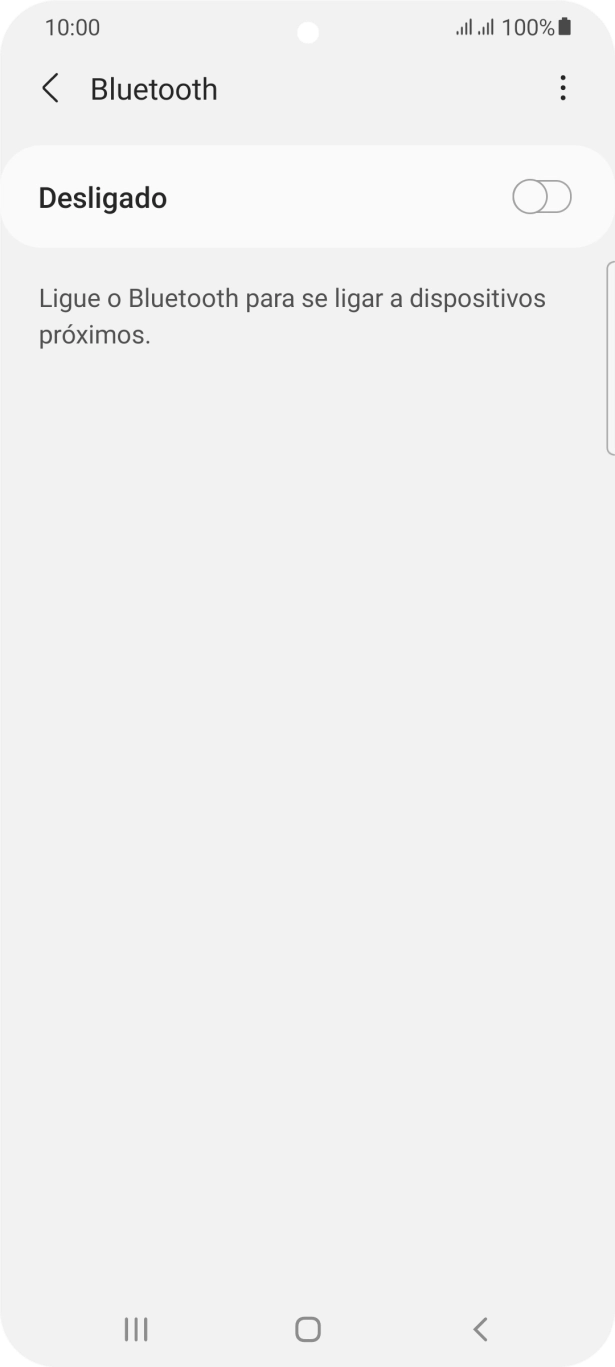 Prima o indicador para ativar a função.