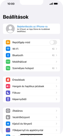Válaszd a Bejelentkezés az iPhone-ra lehetőséget.