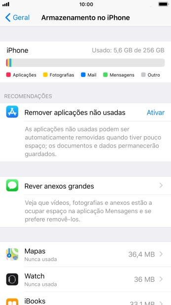 Prima a app pretendida.