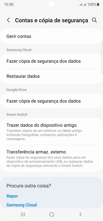 Prima Gerir contas.