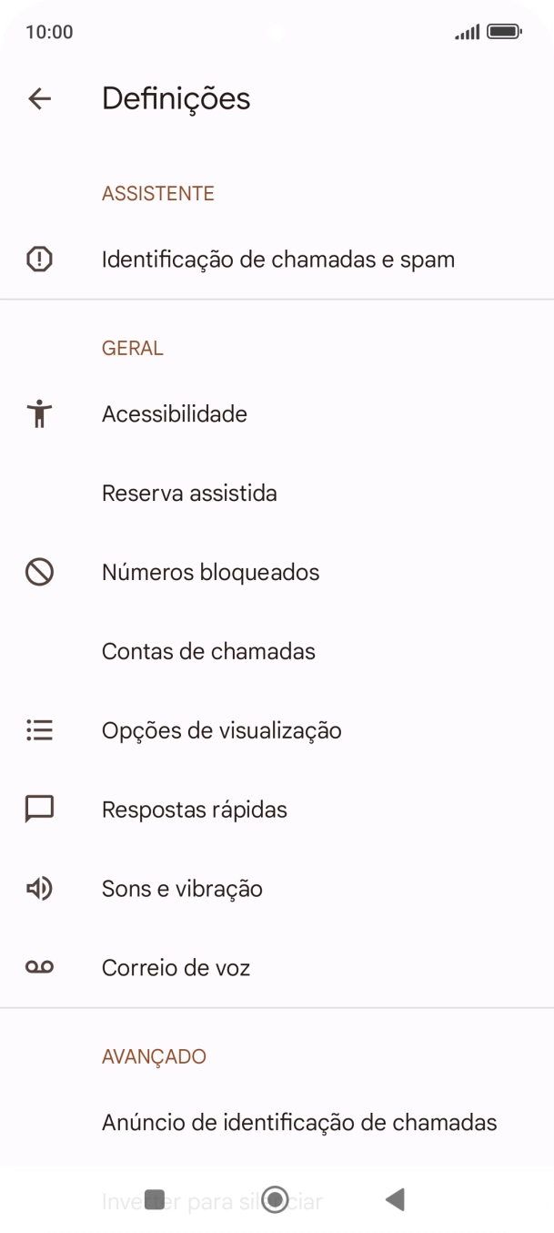 Prima Correio de voz.