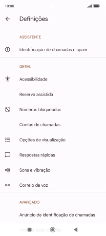 Prima Contas de chamadas.