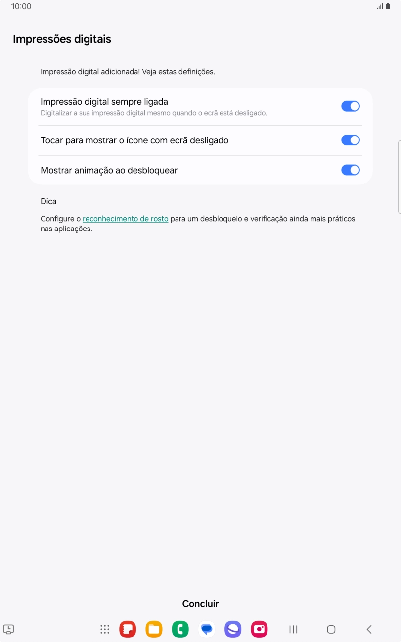 Prima as definições pretendidas.