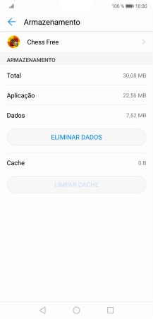 Prima a tecla de início para terminar e voltar ao ecrã inicial.