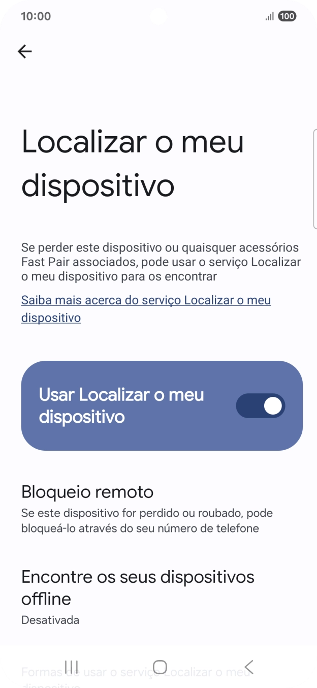 Prima a tecla de início para terminar e voltar ao ecrã inicial.