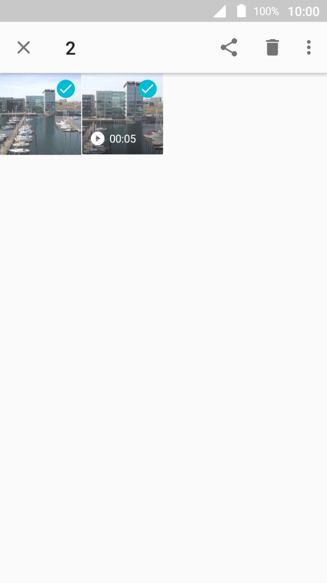 Prima o ícone para partilhar.