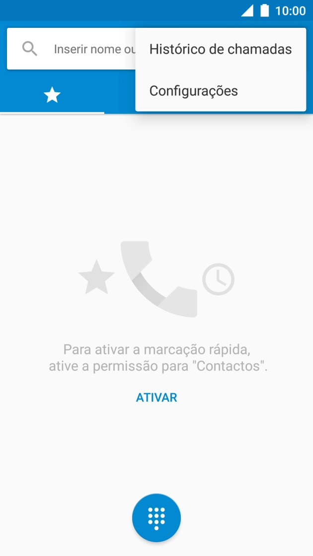 Prima Configurações.