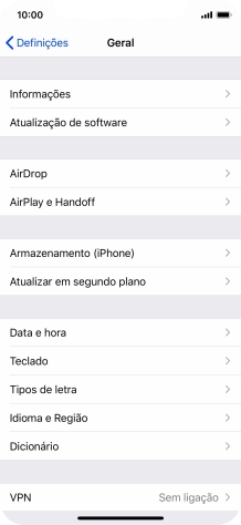 Prima Atualização de software. Se existir uma nova versão de software disponível, será agora indicado no ecrã. Siga as indicações no ecrã para atualizar o software do telefone.
