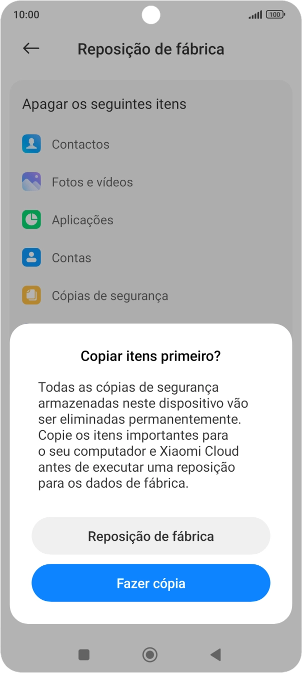 Prima Reposição de fábrica.