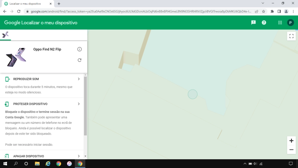 Clique no dispositivo pretendido.