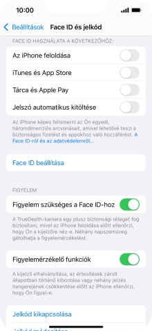 Válaszd a Jelkód kikapcsolása lehetőséget, és írd be a képernyőzárkódot.