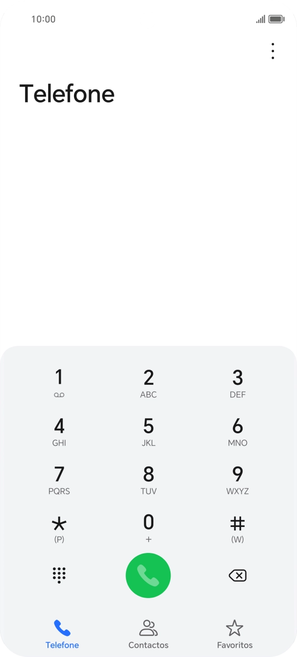 Prima o ícone de menu.