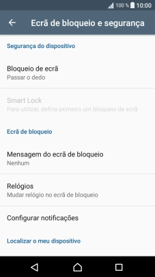 Prima Bloqueio de ecrã.