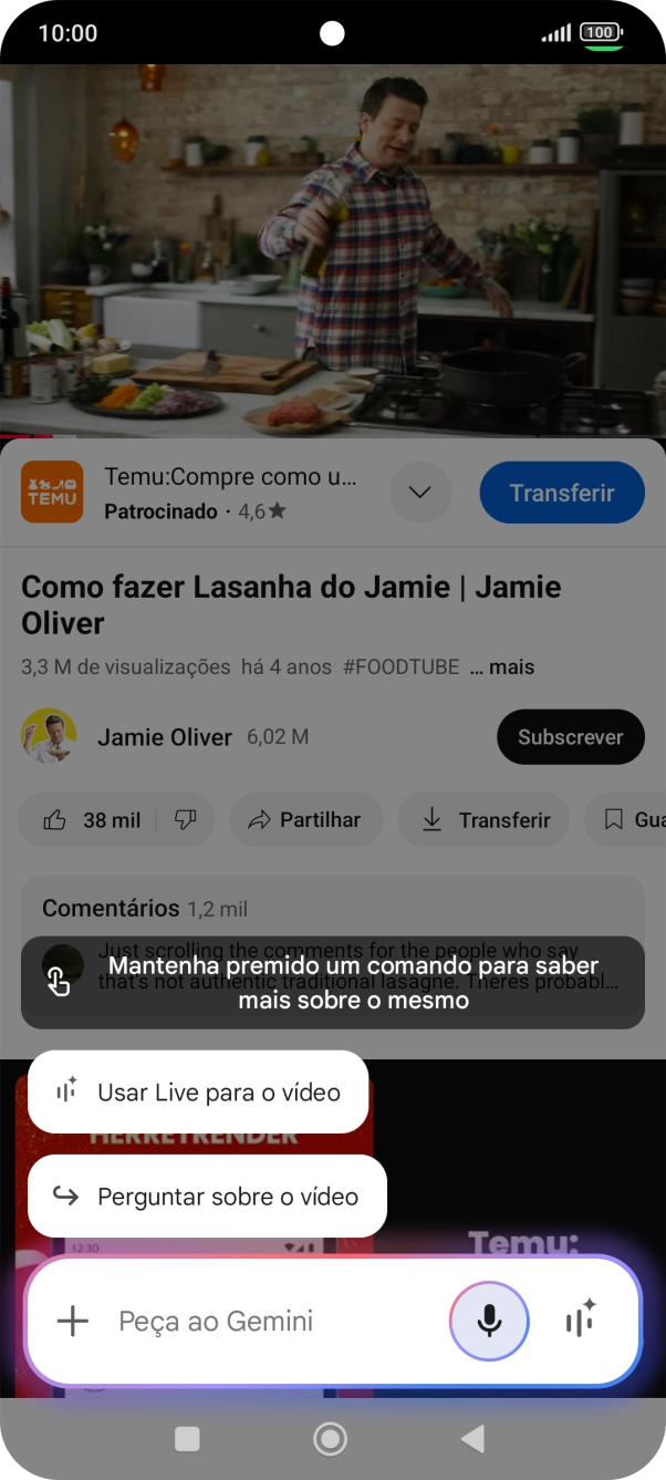 Prima Perguntar sobre o vídeo.