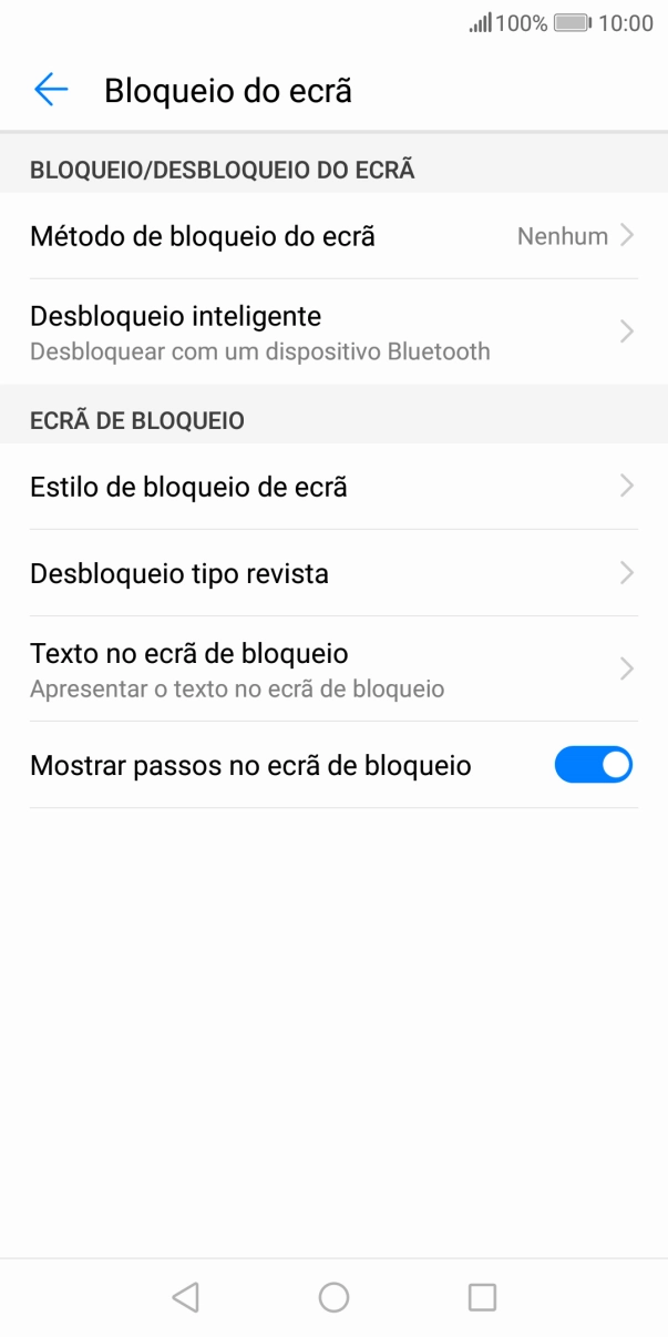 Prima a tecla de início para terminar e voltar ao ecrã inicial.