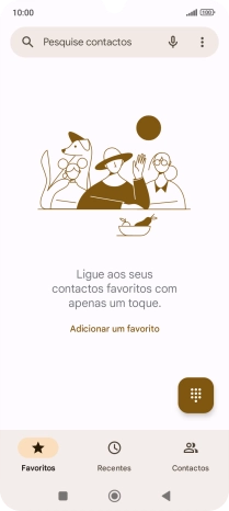 Prima o ícone de menu.