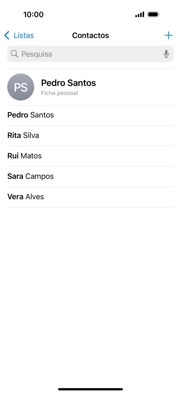 Prima Ficha pessoal.