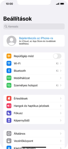 Válaszd a Bejelentkezés az iPhone-ra lehetőséget.