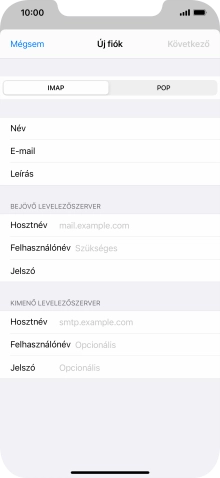 Válaszd a POP lehetőséget.