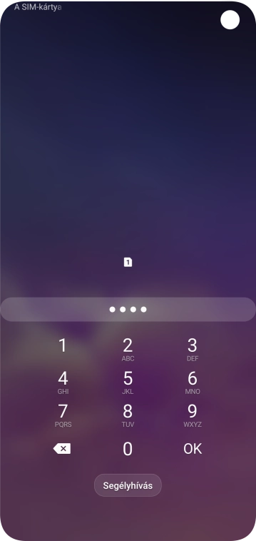 Amennyiben a telefon kéri, írd be a PIN-kódodat, és válaszd az OK lehetőséget.