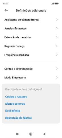 Prima Contas e sincronização.