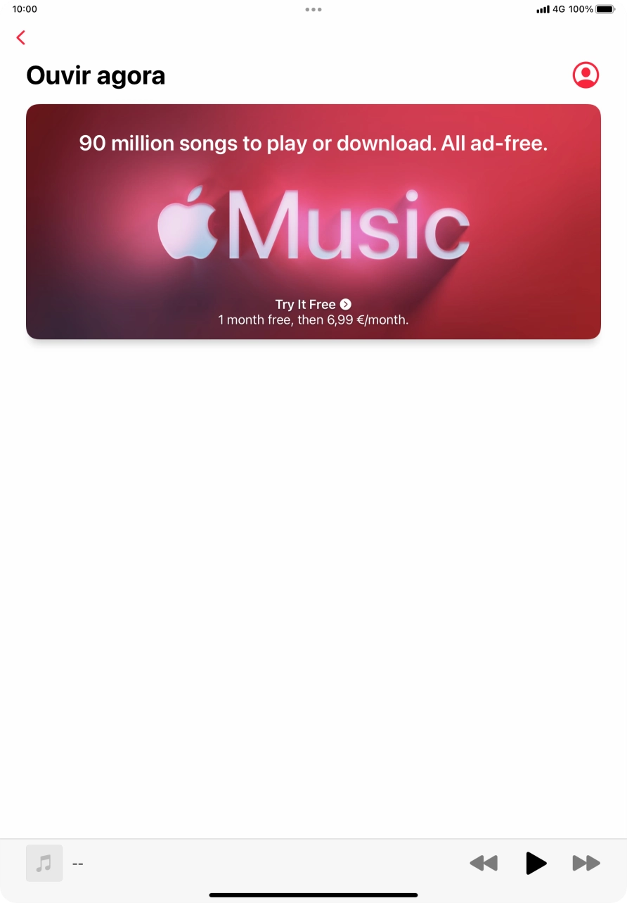 Prima a seta para a esquerda.